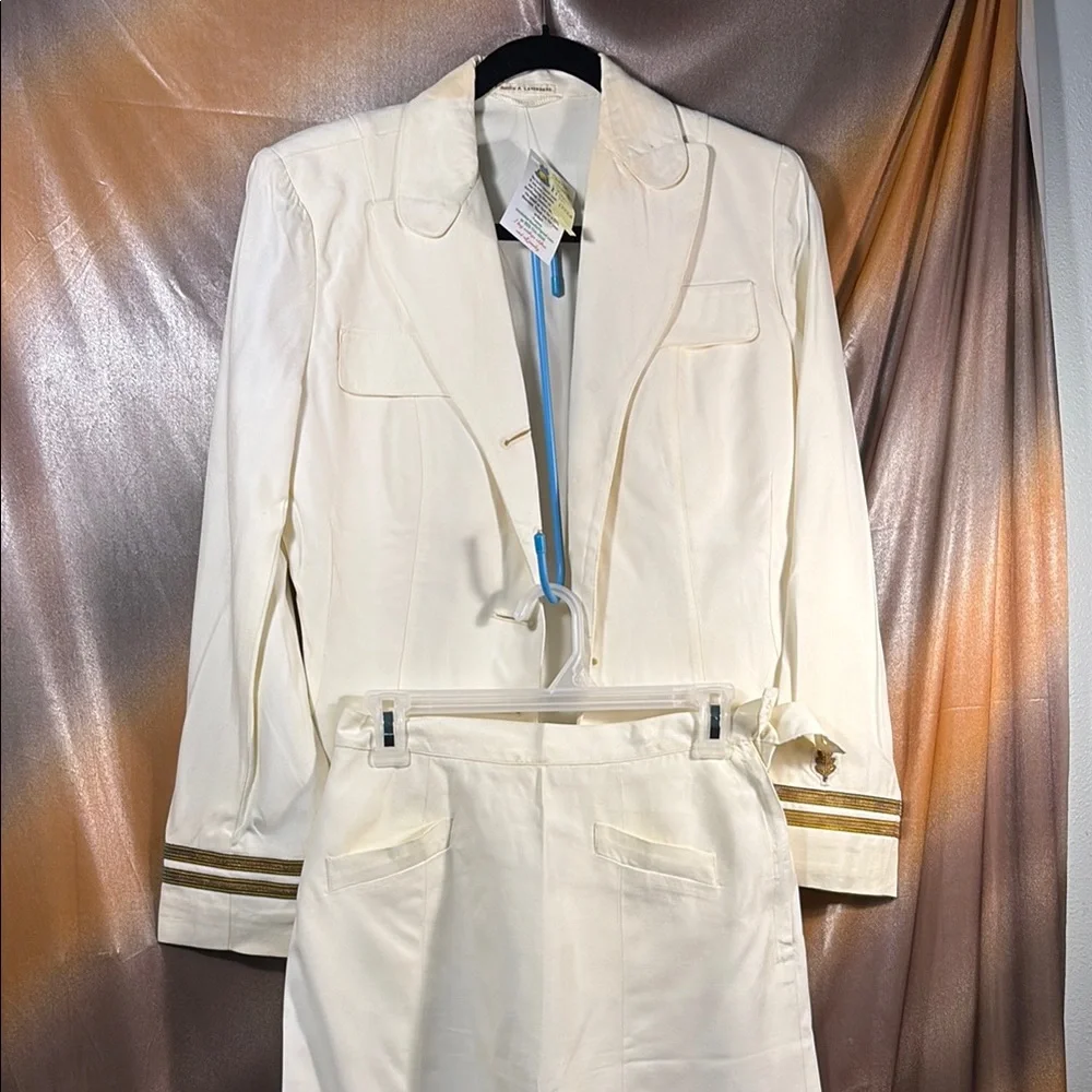 Vintage 60’s naval skirt dress whites Women's dinner A2‎